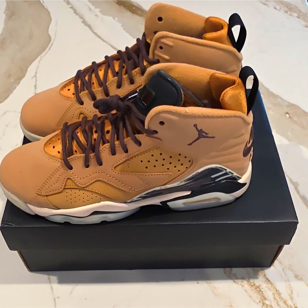 Jordan MVP (GS) High Top Kids Sneaker Brown/Black US 5.5Y DZ5577-200